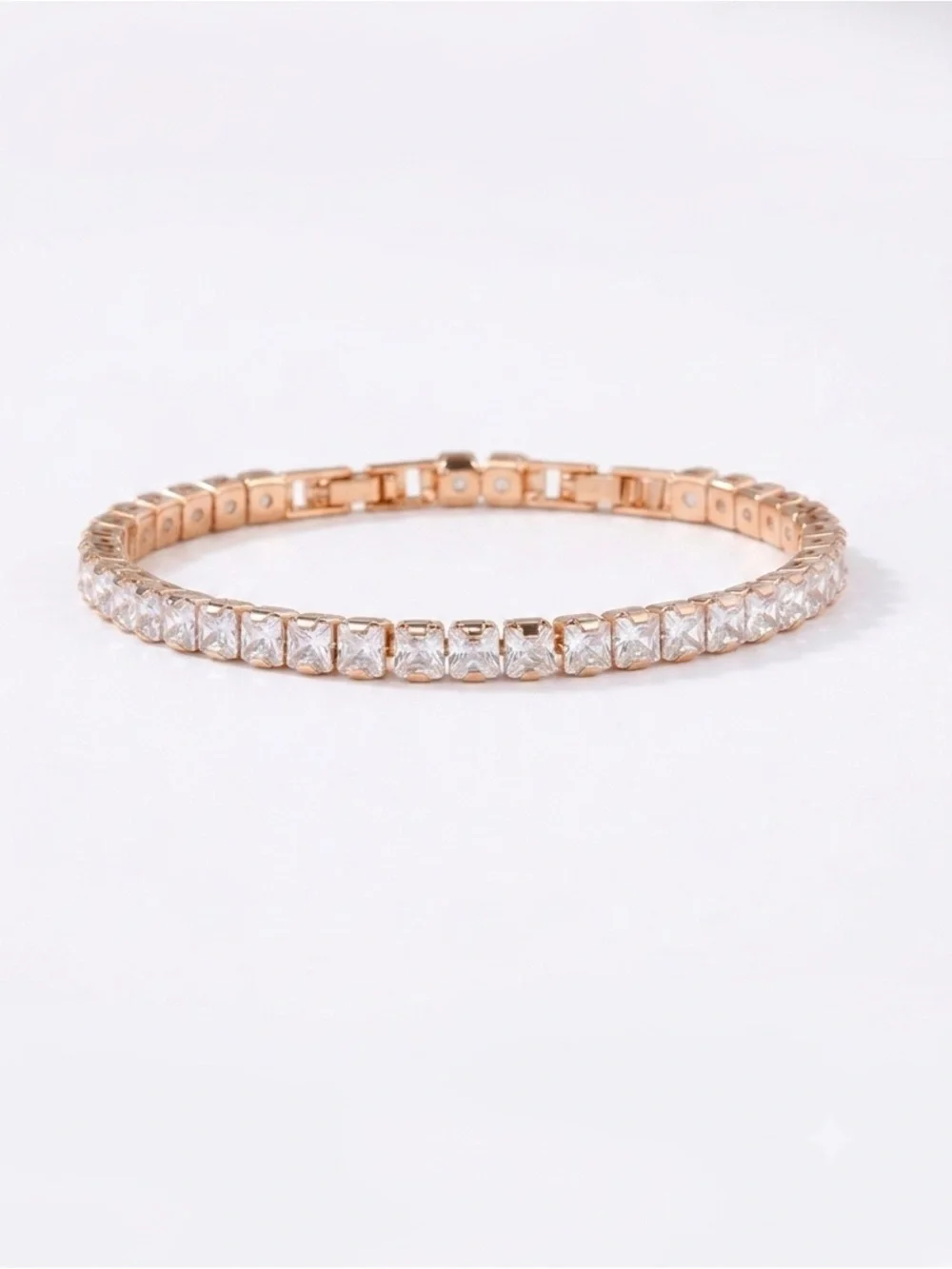 18K Gold Plated 2-Piece Bracelet Stack Set | Indian Bangle & CZ Tennis Bracelet